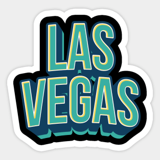 Las Vegas Typography Sticker